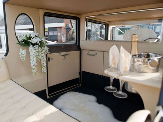 Imperial Landaulette Wedding Car Inside